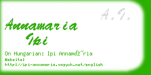 annamaria ipi business card